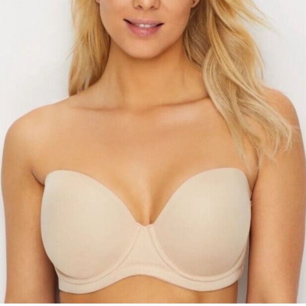 Wacoal Red Carpet Bra Strapless Straps convertible silicone gripping 34DDD NWT